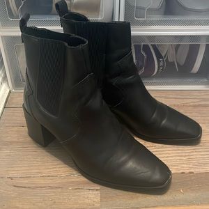 Black ankle boots